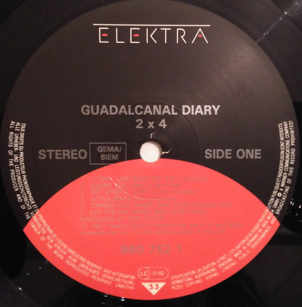 Guadalcanal Diary : 2 X 4 (LP, Album)