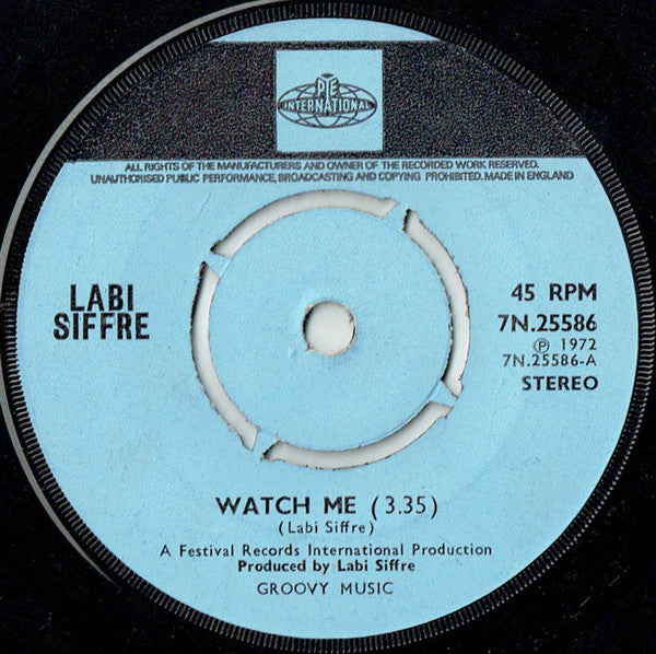 Labi Siffre : Watch Me (7", Kno)