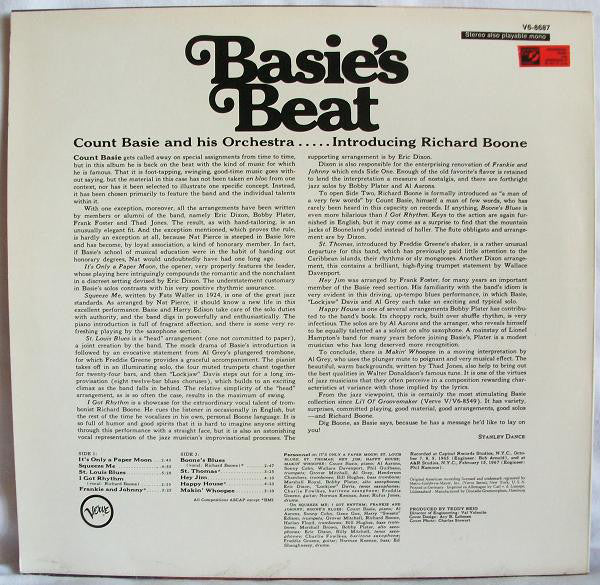 Count Basie Orchestra : Basie's Beat (LP)