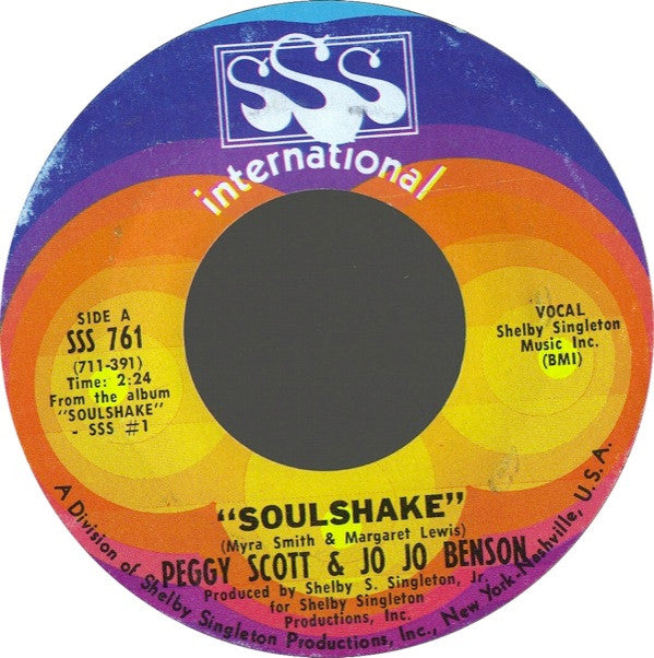 Peggy Scott & Jo Jo Benson : Soulshake (7", Single)