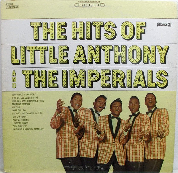 Little Anthony & The Imperials : The Hits Of Little Anthony And The Imperials (LP, Comp)