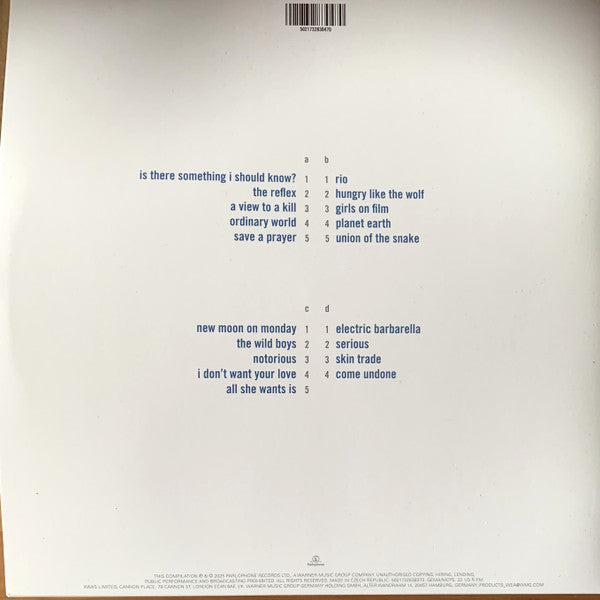 Duran Duran : Greatest (2xLP, Comp, RE, RM)