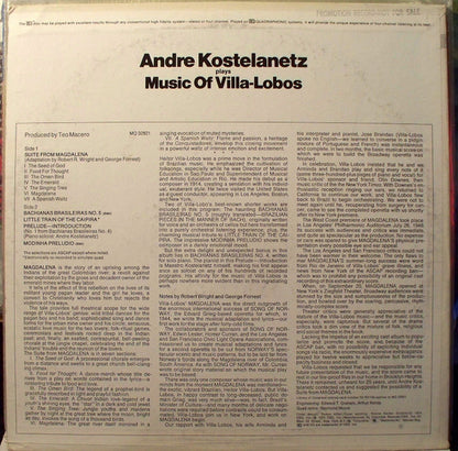 André Kostelanetz / Heitor Villa-Lobos : André Kostelanetz Plays The Music Of Villa-Lobos (LP, Album, Quad)