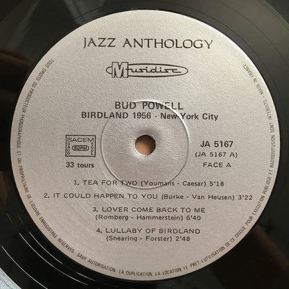 Bud Powell : From "Birdland" New-York City 1956 (LP, RE)