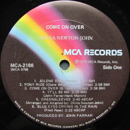 Olivia Newton-John : Come On Over (LP, Album, Glo)