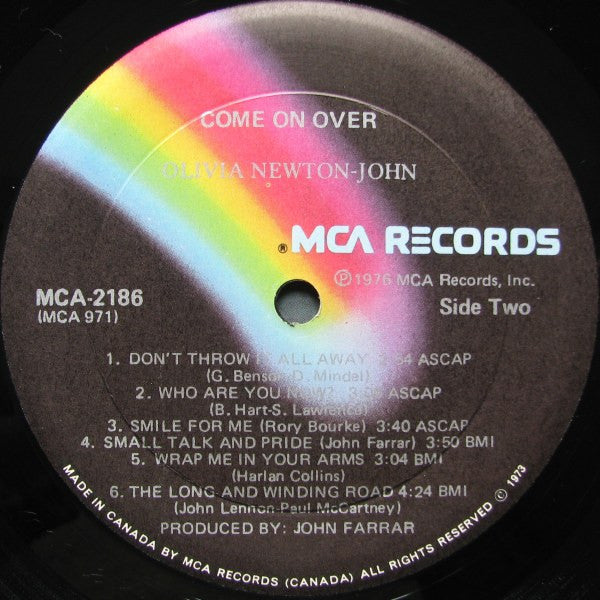 Olivia Newton-John : Come On Over (LP, Album, Glo)