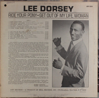 Lee Dorsey : Ride Your Pony - Get Out Of My Life Woman (LP, Album)