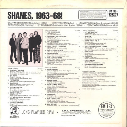 Shanes : Shanes, 1963-68! (2xLP, Comp, Mono)