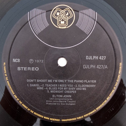 Elton John : Don't Shoot Me, I'm Only The Piano Player (LP, Album)