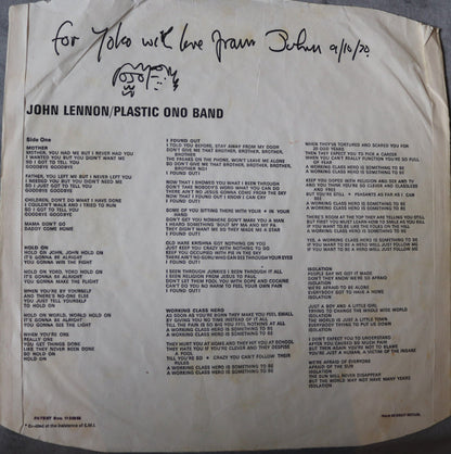 John Lennon / The Plastic Ono Band : John Lennon / Plastic Ono Band (LP, Album)