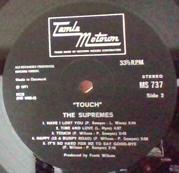 The Supremes : TOUCH (LP)