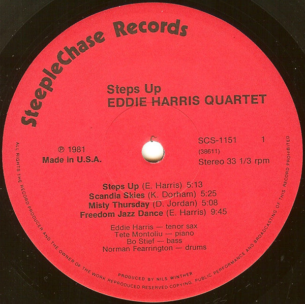 Eddie Harris Quartet : Steps Up (LP, Album)