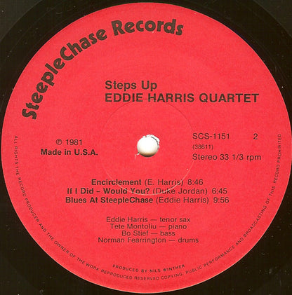 Eddie Harris Quartet : Steps Up (LP, Album)