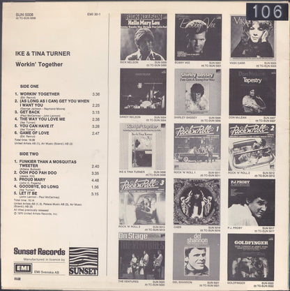 Ike & Tina Turner : Workin' Together (LP, Album)