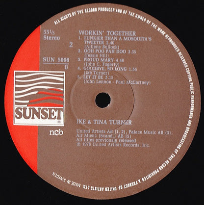 Ike & Tina Turner : Workin' Together (LP, Album)