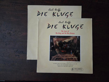 Carl Orff : Die Kluge The Story Of The King And The Wise Woman (2xLP, Mono)