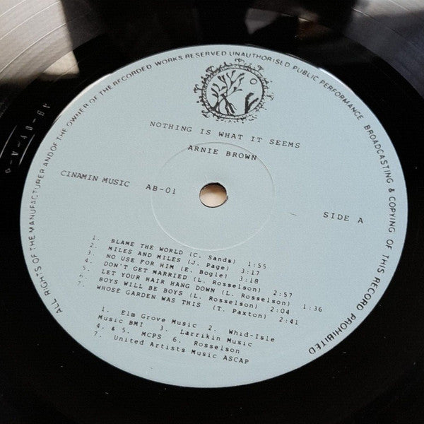 Arnie Brown : Nothing Is What It Seem (LP, Album)