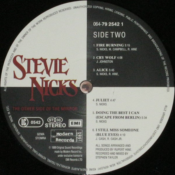 Stevie Nicks : The Other Side Of The Mirror (LP, Album)