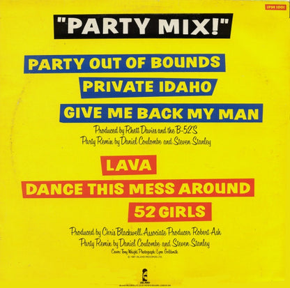 The B-52's : Party Mix! (12", MiniAlbum, RE, Whi)