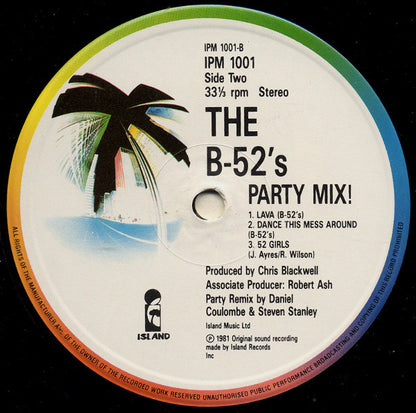 The B-52's : Party Mix! (12", MiniAlbum, RE, Whi)