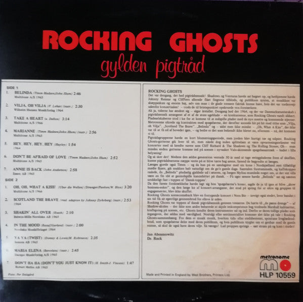 Rocking Ghosts : Gylden Pigtråd (LP, Comp)