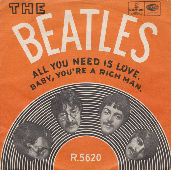 The Beatles : All You Need Is Love (7", Single)