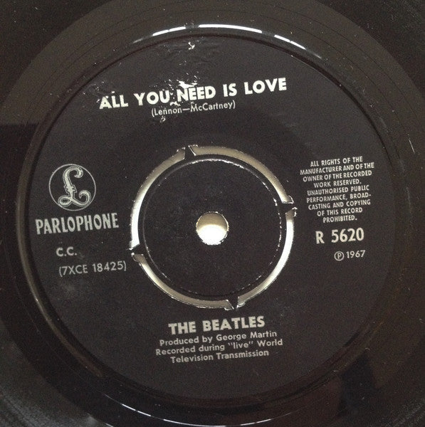 The Beatles : All You Need Is Love (7", Single)