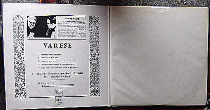 Edgard Varèse - Columbia Symphony Orchestra, Robert Craft : Density 21,5, Hyperprism, Intégrales, Ionisation, Octandre, Poème Électronique (LP, Album, RE)