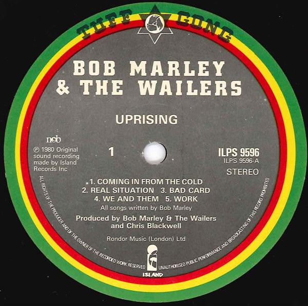 Bob Marley & The Wailers : Uprising (LP, Album)