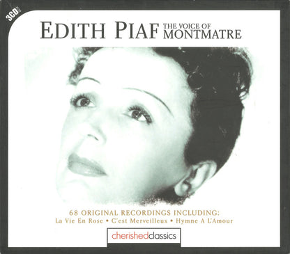 Edith Piaf : The Voice Of Montmatre (3xCD, Comp + Box)