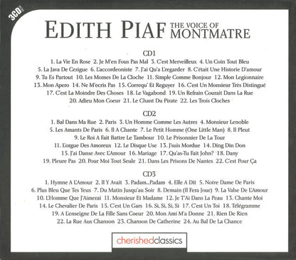 Edith Piaf : The Voice Of Montmatre (3xCD, Comp + Box)