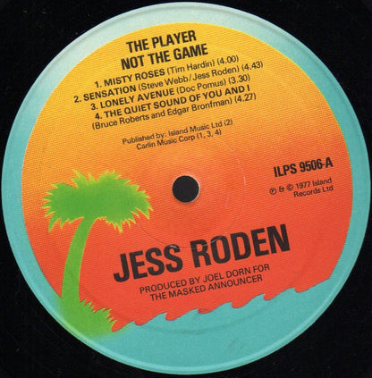 Jess Roden : The Player Not The Game (LP, Album)