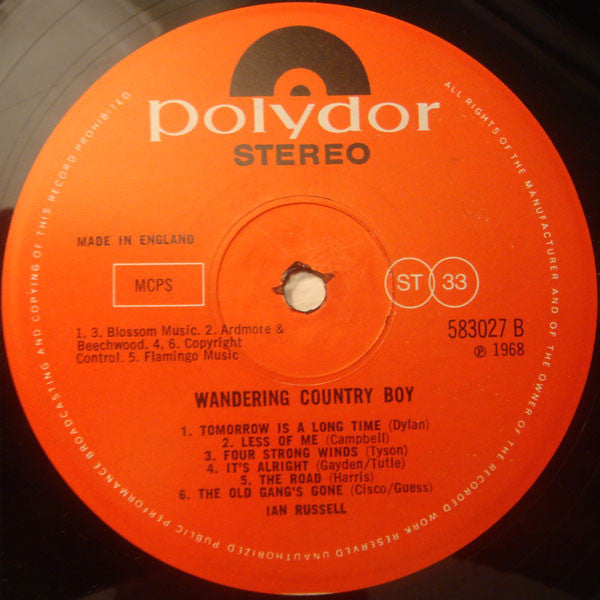 Ian Russell (7) : Wandering Country Boy (LP, Album)