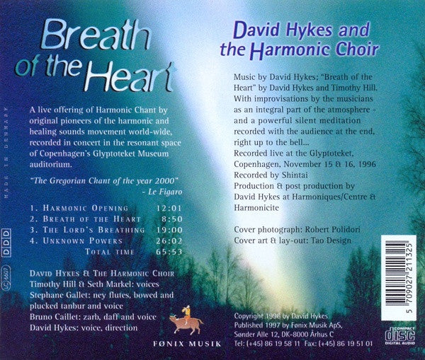 David Hykes And The Harmonic Choir : Breath Of The Heart (CD, Album)
