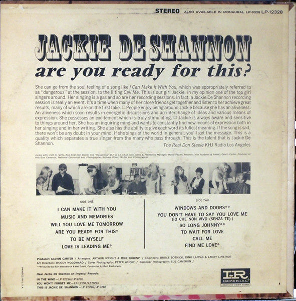 Jackie DeShannon : Are You Ready For This? (LP, Album)