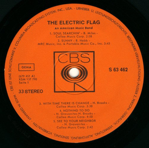 The Electric Flag : An American Music Band (LP, Album)