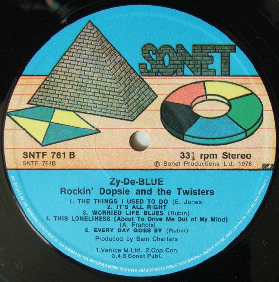 Rocking Dopsie & The Cajun Twisters : Zy-De-Blue (LP)