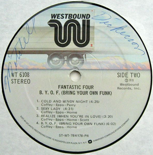 Fantastic Four : B. Y. O. F. (Bring Your Own Funk) (LP, Album, PR)