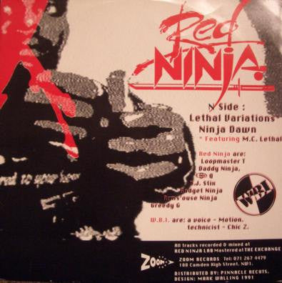 WBI Red Ninja : Ninja Dawn: Day Of Dread (12")