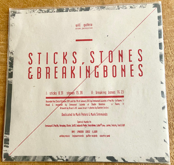 Will Guthrie : Sticks, Stones & Breaking Bones (LP)