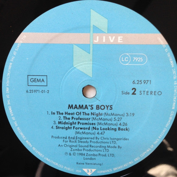 Mama's Boys : Mama's Boys (LP, Album)