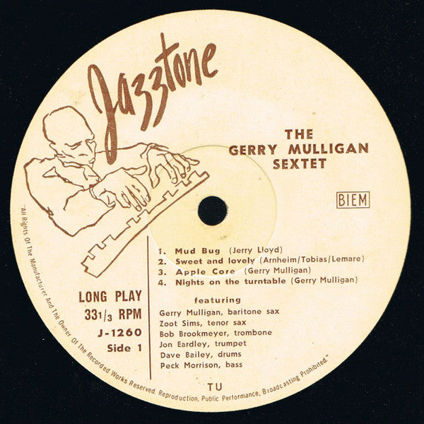 Gerry Mulligan : The Gerry Mulligan Sextet (LP, Album, RE)