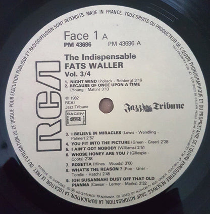 Fats Waller : The Indispensable Fats Waller - Volumes 3/4 (1935-1936) (2xLP, Comp, RE)