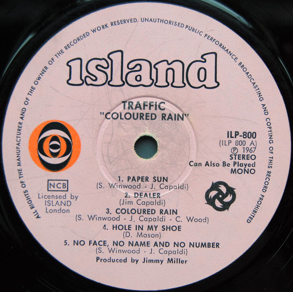 Traffic : Coloured Rain (LP, Album)