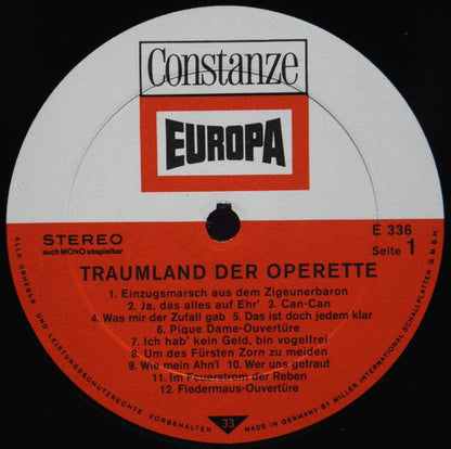 Various : Traumland Der Operette (LP, Comp)