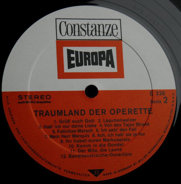 Various : Traumland Der Operette (LP, Comp)