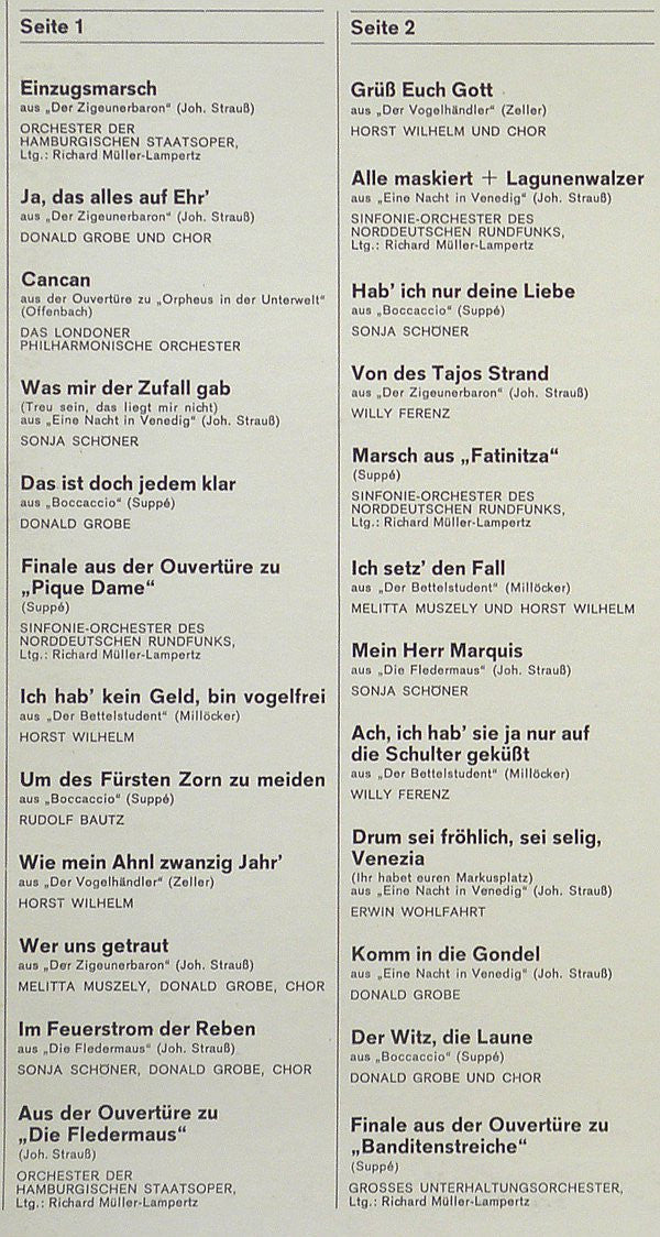 Various : Traumland Der Operette (LP, Comp)