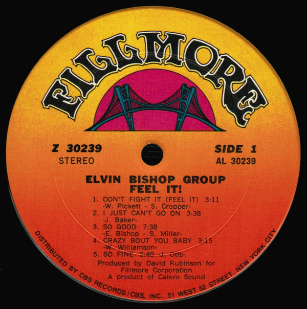 The Elvin Bishop Group : Feel It! (LP, Album, San)