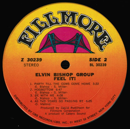 The Elvin Bishop Group : Feel It! (LP, Album, San)