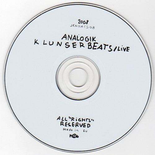 Analogik : Klunserbeats Live (CD, Album, Promo, Car)